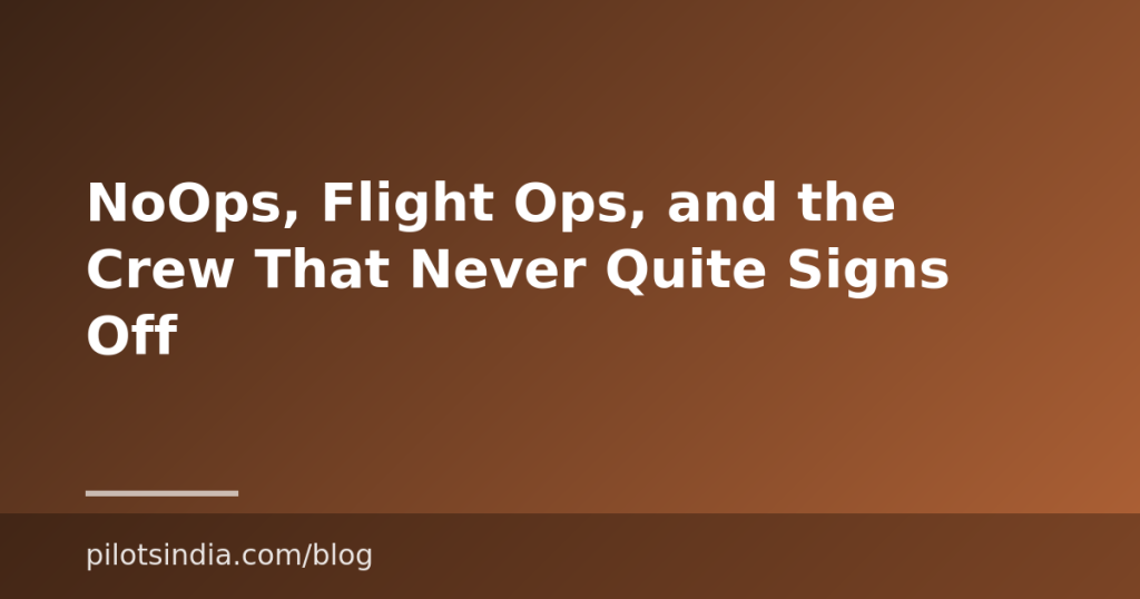 NoOps, Flight Ops, and the Crew That Never Quite Signs Off