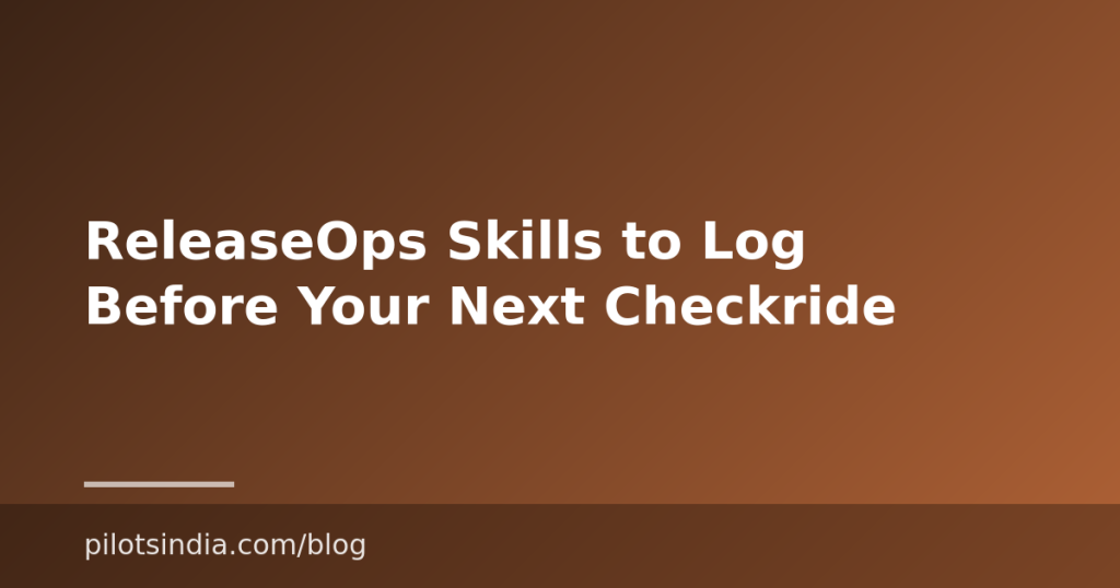 ReleaseOps Skills to Log Before Your Next Checkride